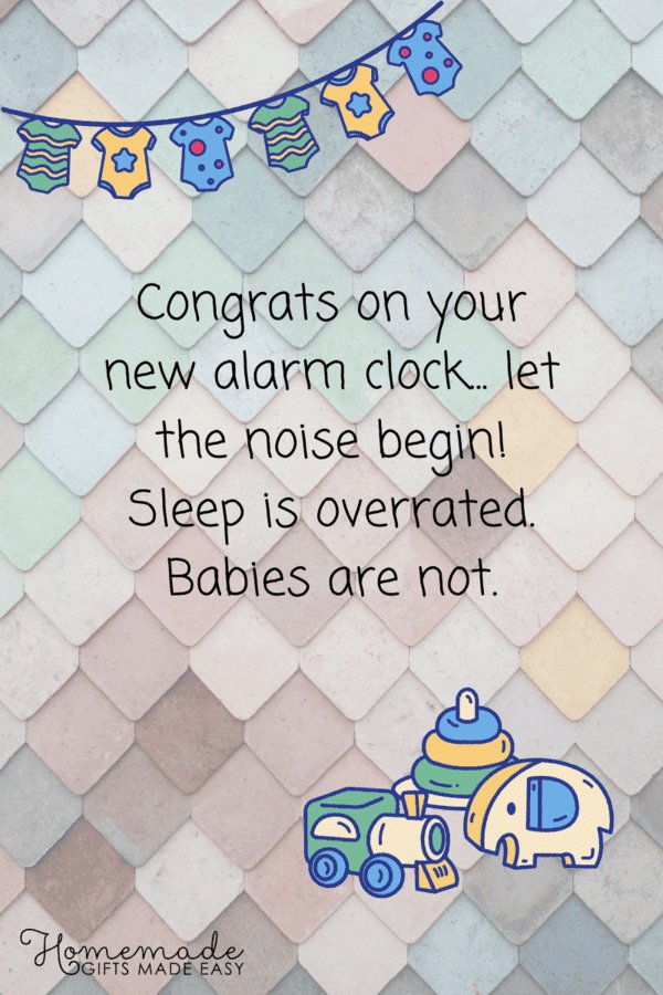 new baby wishes congrats on your new alarm