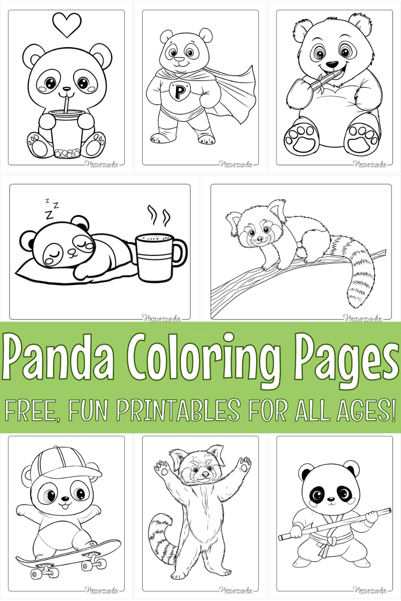 Panda Coloring Pages