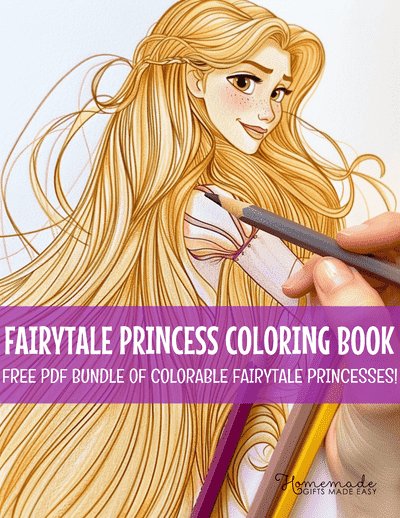 Free Printable Fairytale Princess Coloring Book