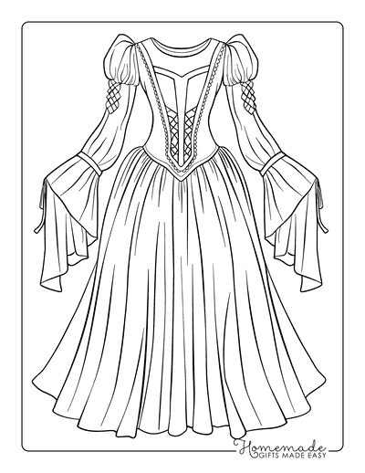 Princess Coloring Pages Renaissance Regal for Adults