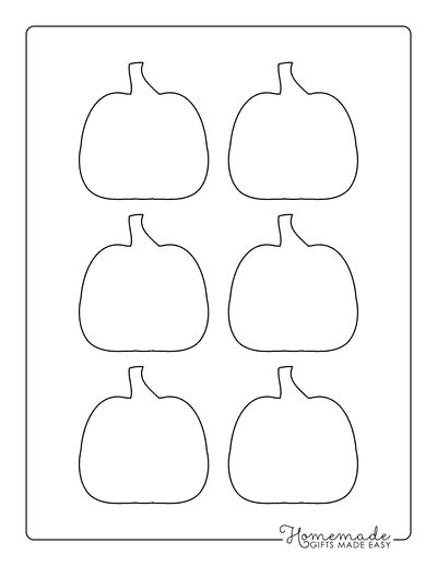 Pumpkin Outline 8 Xsmall Blank