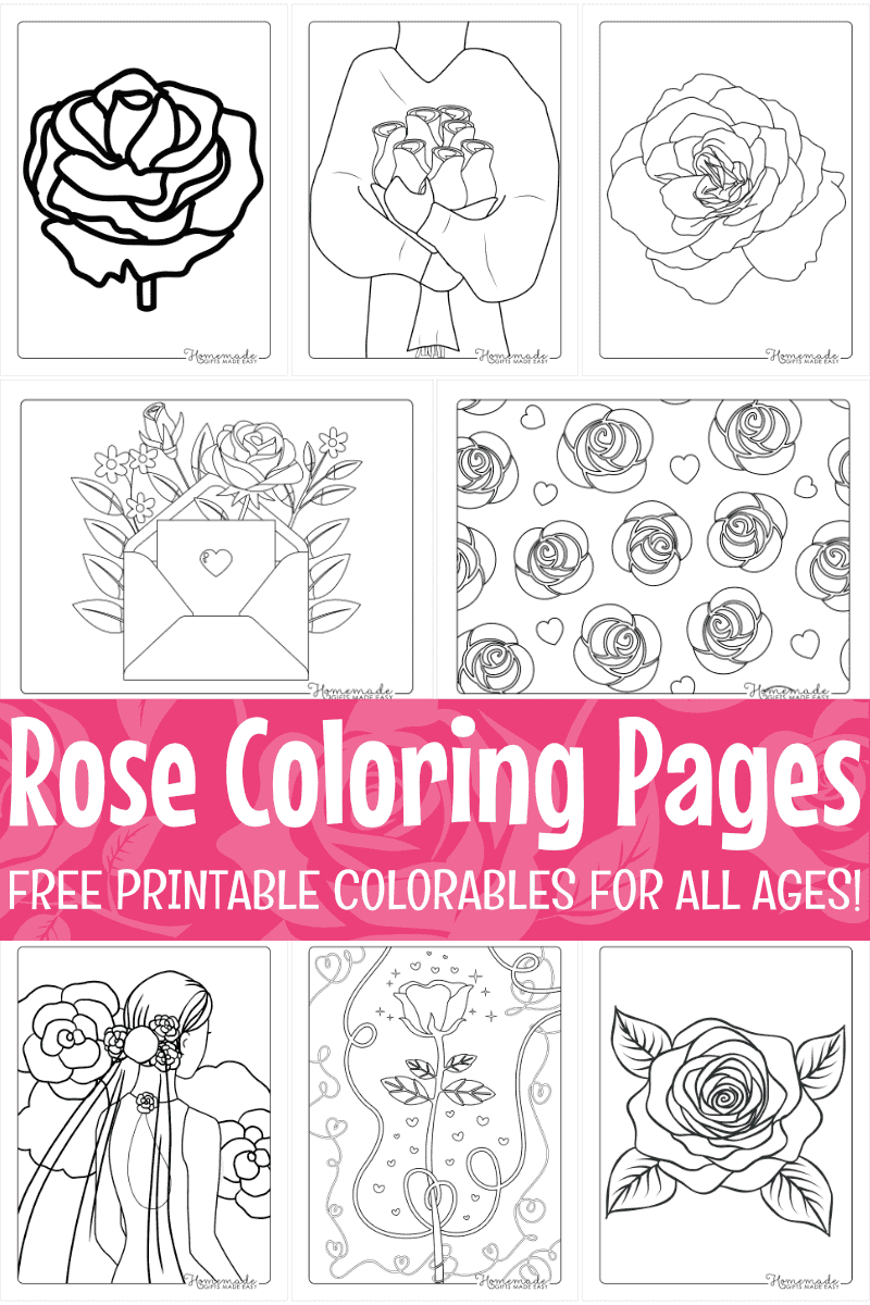 rose coloring pages