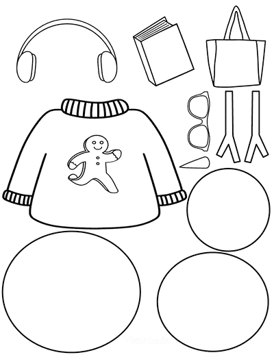 Snowman Template Build Your Own Trendy Snowman