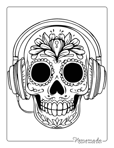 Sugar Skull Coloring Pages