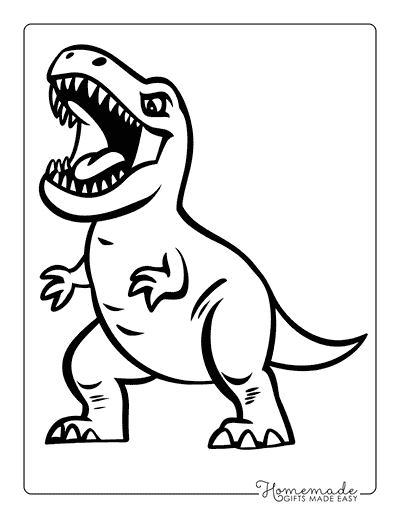 T Rex Coloring Pages