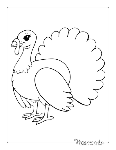 Turkey Template Realistic Large