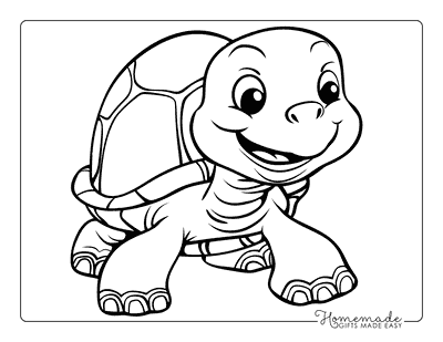 Turtle Coloring Pages Cute Snapping Turtle