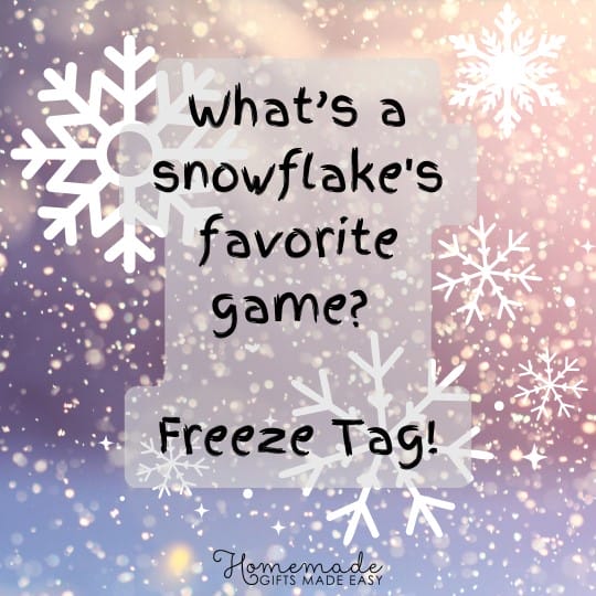 winter jokes for kids freeze tag