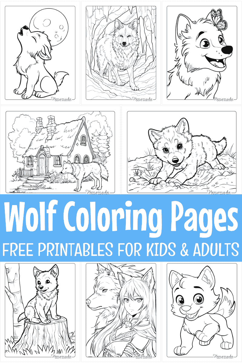 Wolf Coloring Pages