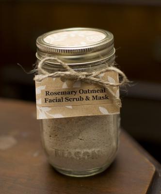 Rosemary Oatmeal Facial Scrub & Mask